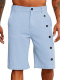 Male Classic Slim Fit Beach Button Shorts