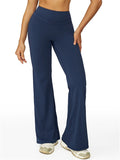 High-Waist Slim Fit  Workout Fitness Sports Flared Yoga Pants for Women