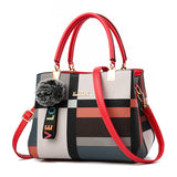 Korean Style Plaid Print Simple Modern Female Handbag