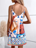 Women's Summer Sexy Holiday Style Print Strappy Dress