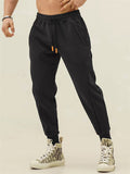 Men's Loose Fit Sweatpants Elastic Drawstring Waist Sporty Joggers Trousers