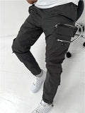 Men's Casual Solid Color Pockets Cargo Pants