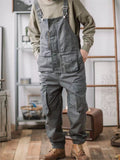 Men's Casual Cozy Oversized Multi-Pocket Dungarees