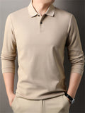Men's Casual Cotton Long Sleeve Lapel Shirts