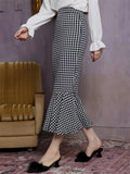 Women's Elegant High Waist Print Fishtail Bodycon Skirt