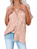 Five-pointed Star Print Casual Blouses for Ladies
