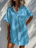 Summer Modern Trendy Women's Short Sleeve V Neck Blouses