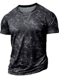 Men's Round Neck Short Sleeve Camouflage T-Shirt
