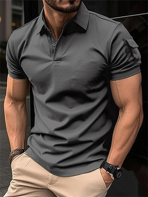 Men's Short Sleeve Lapel Polo Collar Shirts