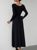 Women's Classy Plain Banquet Waisted Dresses
