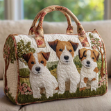 Jack Russell Terrier Pattern Canvas Weekender Duffle Bag