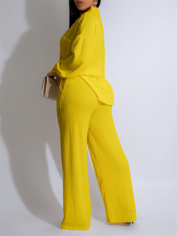 Women's Casual Cozy Textured Matching Set