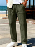 Men's Summer Drawstring Loose Fit Casual Lightweight Pants