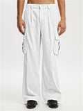 Men's Relaxed Casual Pleated Corduroy Multi-Pocket Cargo Pants