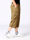 Men's Relaxed Multiple Pockets Short Cargo Trousers