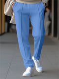 Men's Spring Solid Color Loose Drawstring Sweatpants