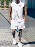 Men's Summer Basketball Sleeveless Shirt + Sports Shorts