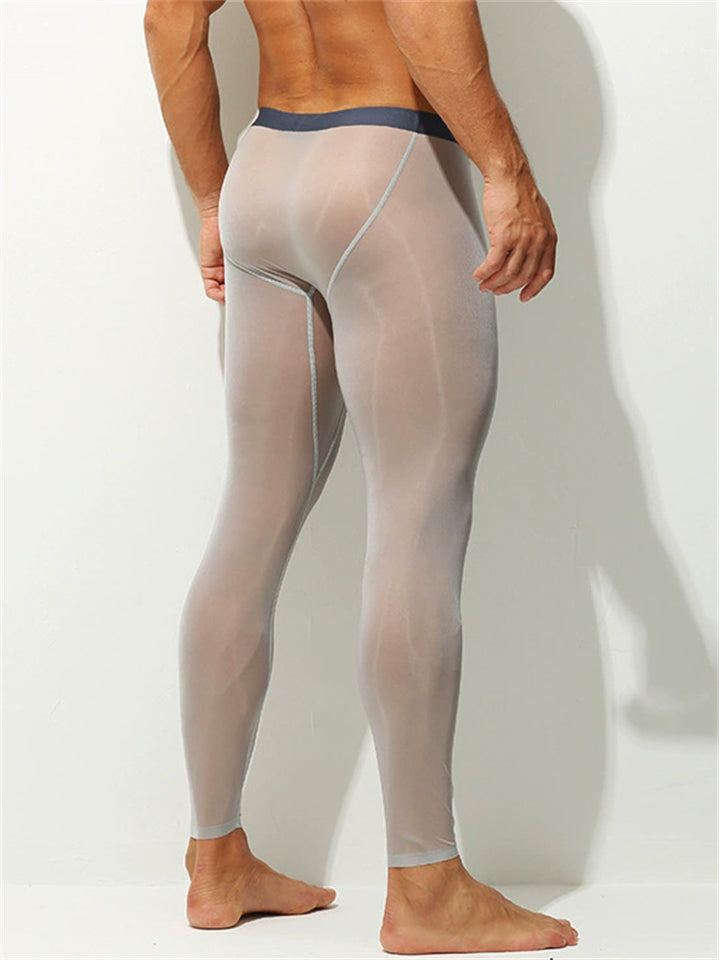 Men's Quick Dry See-Through Sheer Bodybuilding Leggings