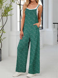 Women's Summer Casual Floral Print Strap Jumpsuits