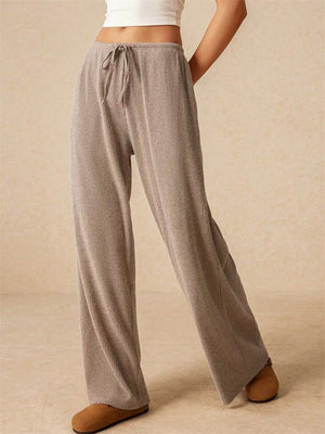 Women's Summer Solid Color Corduroy Low Waist Drape Pants
