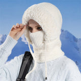 Women's Outdoor Winter Warm Beanie Hat with Face Cover