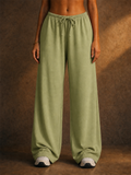Women High Waist Baggy Drawstring Lounge Wide Leg Sweatpants