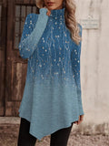 Ethnic Style High Neck Long Sleeve Casual Shirt for Women