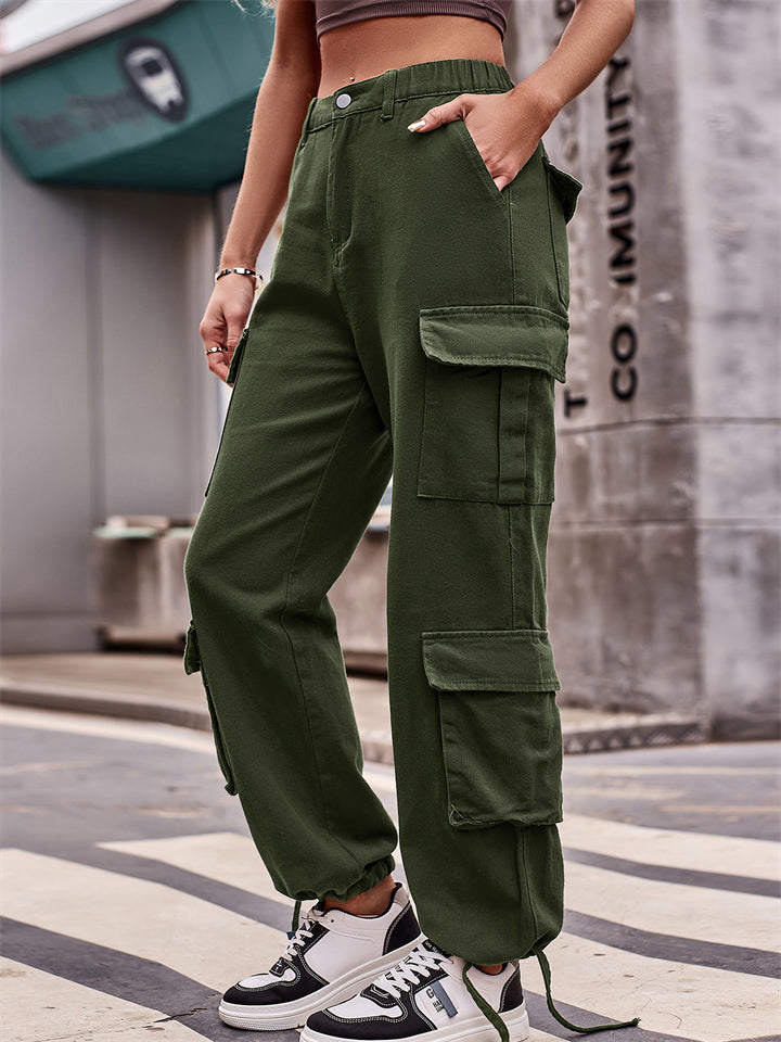 Lady Sporty Comfortable Multi-pocketed Cargo Pants