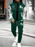 Men's Cool Hooded Jacket and Jogger Pants Sport Set