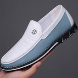 Men's Contrast Color Casual Slip-ons Loafers Shoes