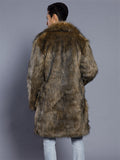 Trendy Faux Mink Fur Thickened Warm Coat for Men