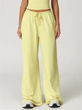 ‌Women's Comfy Candy Color Drawstring Loose Fit Flowy Pants‌