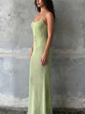 Women's Boho Style Crochet Knit Backless Flower Cutout Beach Maxi Dress