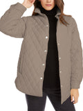 Women's Warm Lightweight Stand-collar Quilted Puffer Jacket