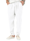 Summer Cotton Linen Comfortable Breathable Men's Sweatpants