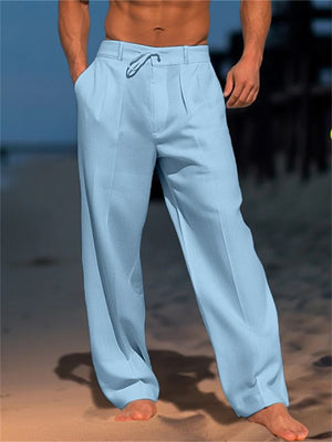 Men's Pure Color Summer Trousers for Holidays