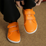 Men's Faux Leather Solid Color Hook and Loop Fastener Flats Shoes