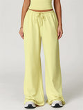 Women's Comfy Loose Fit Drape Pants with Drawstring Waist and Pockets