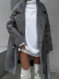 Versatile Faux Suede Cozy Plush Coats for Women