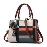 Korean Style Plaid Print Simple Modern Female Handbag