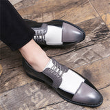 Contrast Color Patchwork Formal Dress Shoes for Male