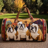 English Bulldogs Pattern Weekender Duffle Bag