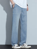Men's Super Comfort Lightweight Straight Leg Jeans for Summer