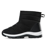 Autumn Winter Thickened Fur-lined Women's Mid-calf Snow Boots