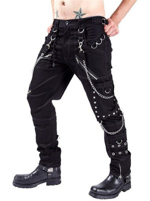 Men's Gothic Punk Style Rock Chains Pants