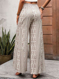 Summer Women's Patchwork Tie-waist Wide Leg Pants