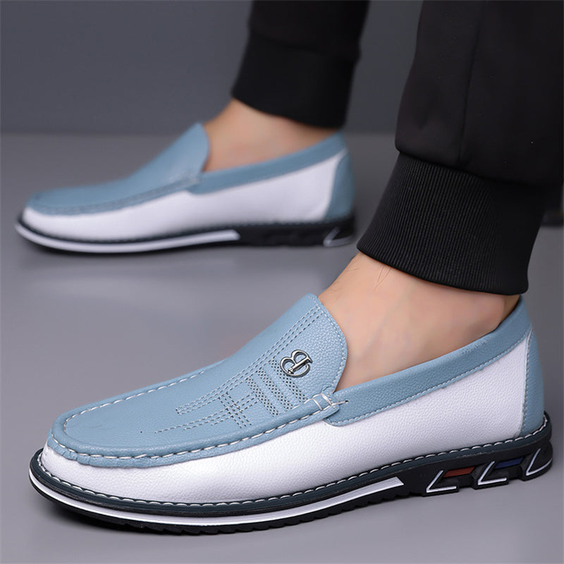 Men's Contrast Color Casual Slip-ons Loafers Shoes