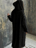Women's Fashion Hooded Long Sweater Cardigan