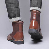 Male Fashionable Warm Antiwear Height-increasing Martin Boots