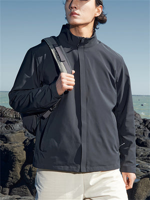 Men's Autumn Stand Collar Lightweight Water Repellent Outdoor Jackets
